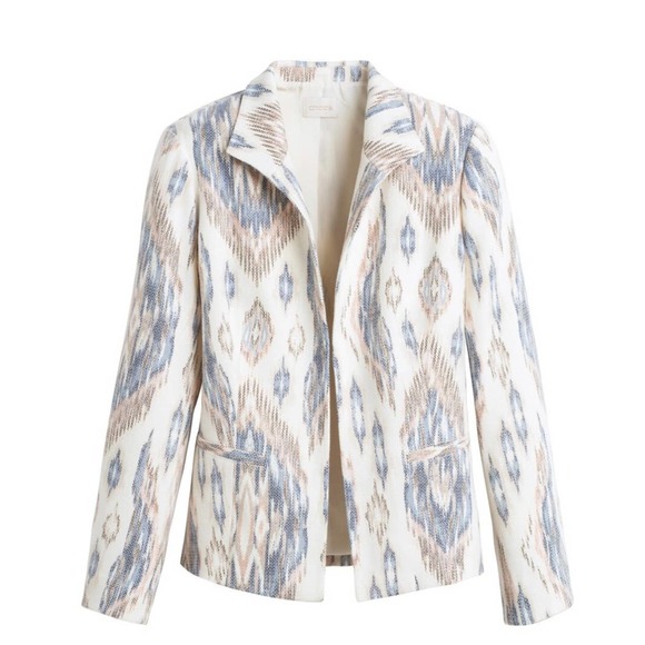 Chico's Jackets & Blazers - Chico’s Ikat Sher Open Front Blazer Jacket | Size 2 (L/12)